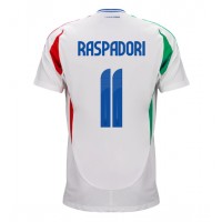 Camiseta Italia Giacomo Raspadori #11 Segunda Equipación Replica Eurocopa 2024 mangas cortas